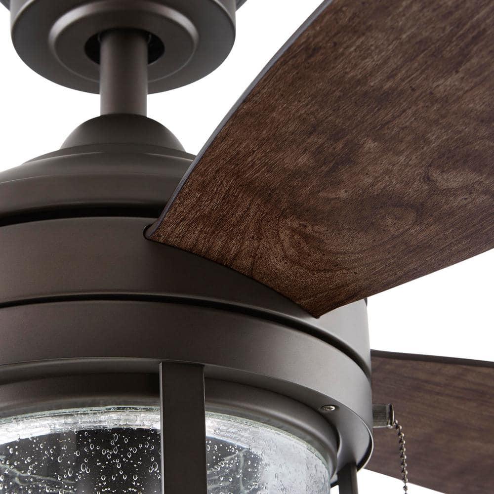 Home Decorators Collection Northampton 52 in LED IndoorOutdoor Espresso Bronze Ceiling Fan with Light