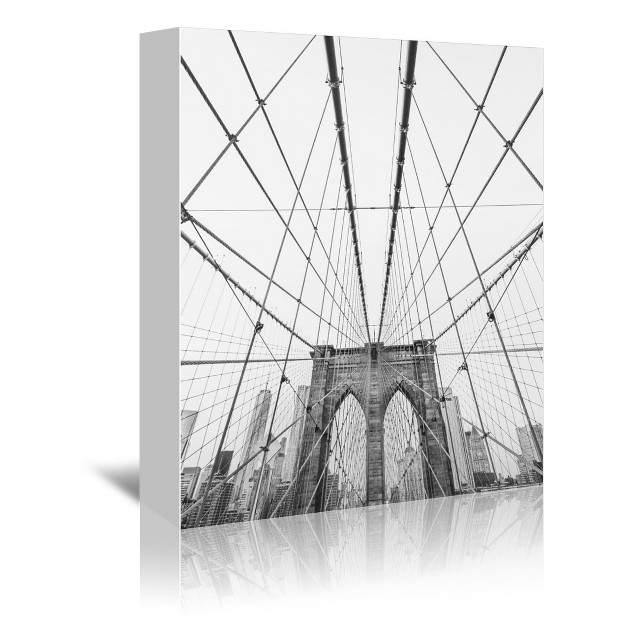 Americanflat Architecture Brooklyn Bridge By Sisi And Seb Unframed Canvas Wall Art