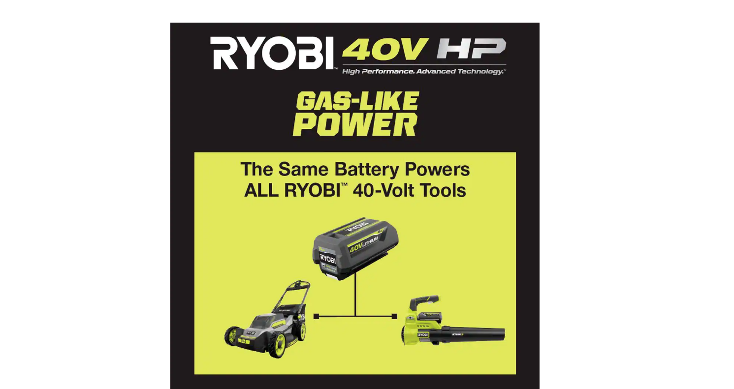 RYOBI RY404130VNM 40V HP Brushless Whisper Series 155 MPH 600 CFM Cordless Battery Leaf Blower with 4.0 Ah Battery and Charger