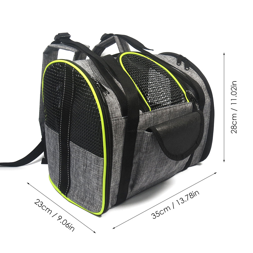 Breathable Pet Backpack Pet Carrier Bag Folding Bag Dog Out Cat Out Bag Portable Shoulder Bag