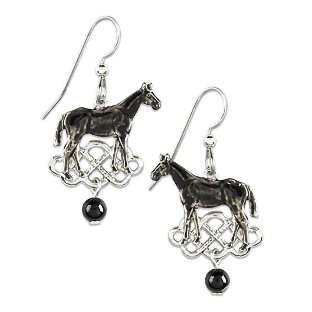 Silver Forest Earrings - Black Beauty Earrings