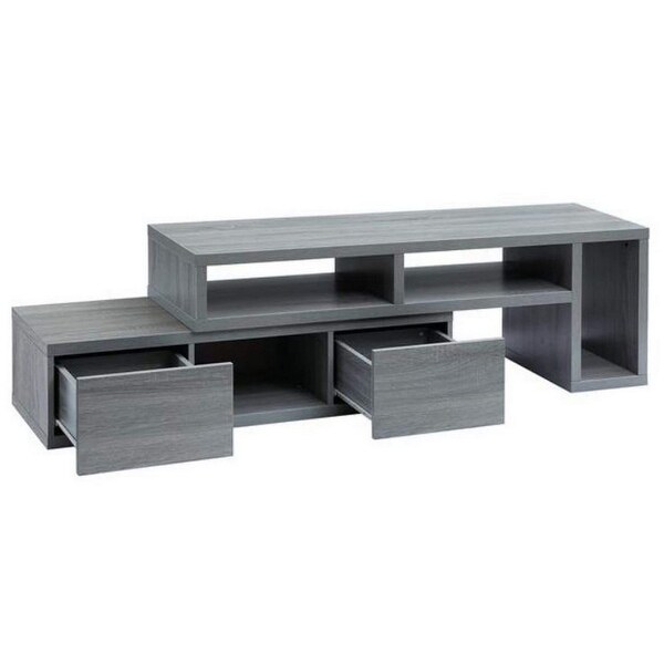 Urban Designs Adjustable TV Stand Console for TV up to 65 - 83 inches