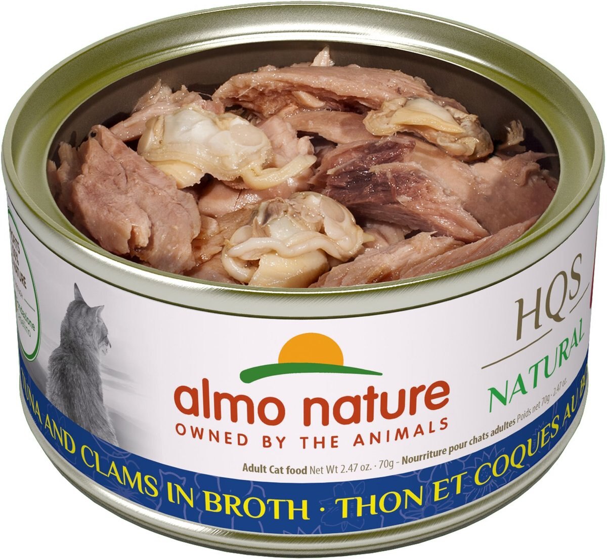 Almo Nature Natural Tuna and Clams in Broth Grain-Free Canned Cat Food