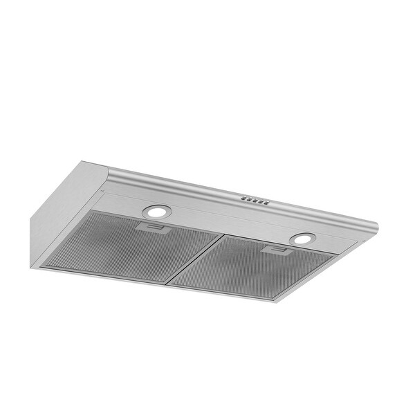 30 Inch 3 Speed Stainless Steel Wall Mount Ducted Range Hood - 5.5'' H x 29.8 '' W x 18.4'' D