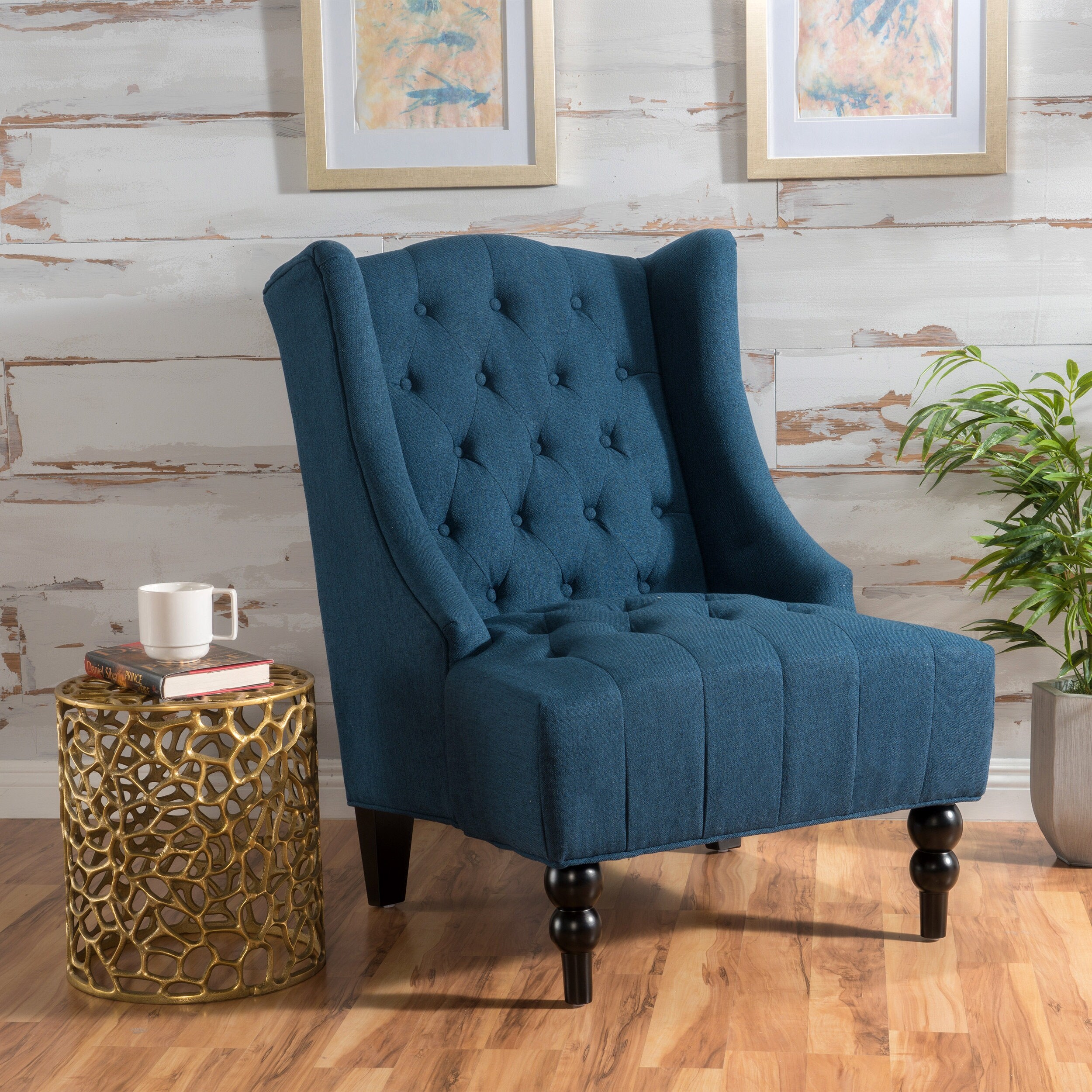 Toddman Tufted High-back Club Chair by Christopher Knight Home - 27.25