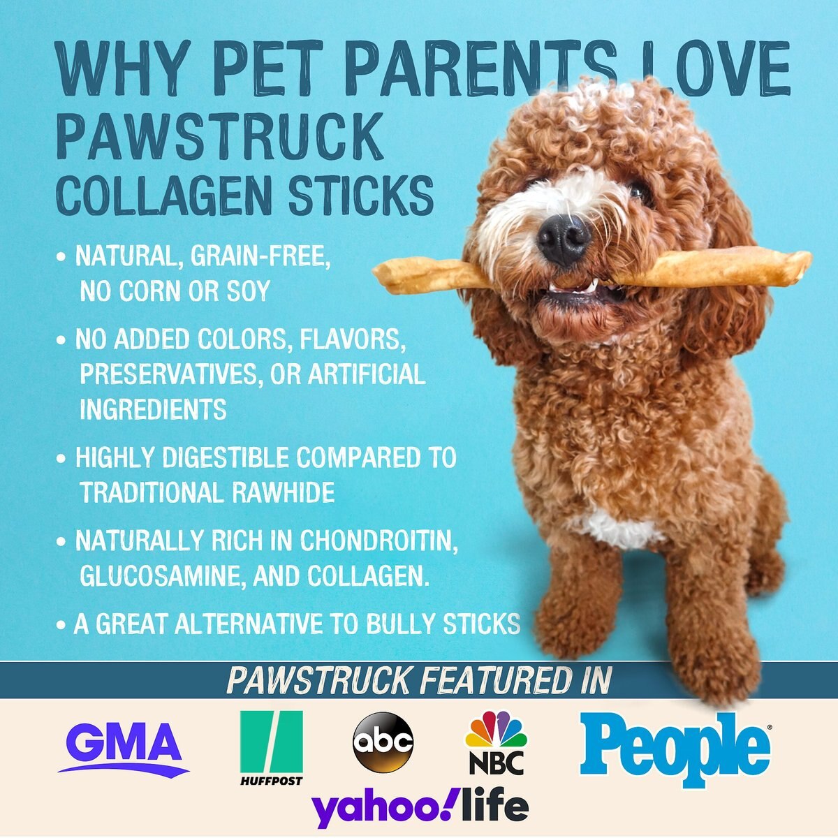 Pawstruck Collagen Stick Dog Treats