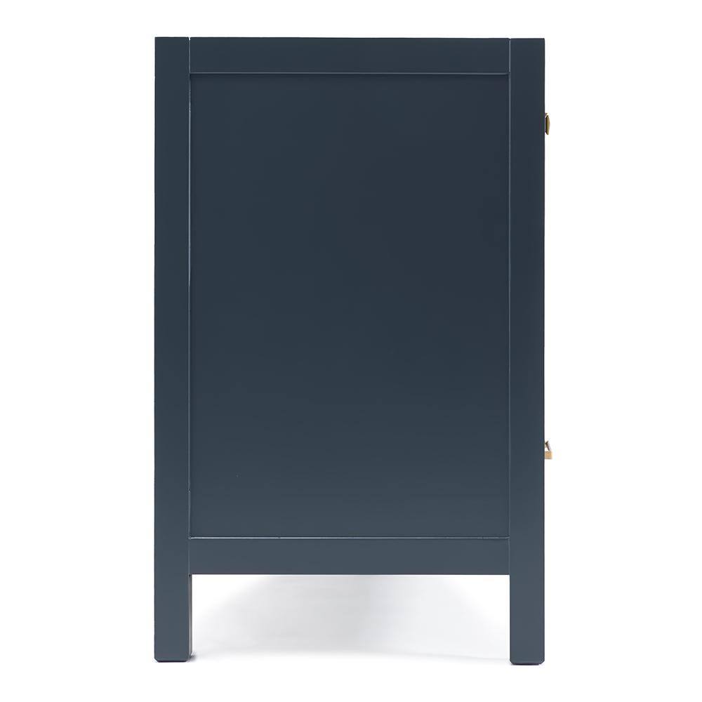 ARIEL Cambridge 72 in. W x 21.5 in. D Vanity Cabinet Only in Midnight Blue A073D-BC-MNB