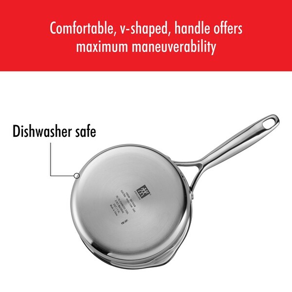 ZWILLING Energy Plus 2-qt Stainless Steel Ceramic Nonstick Tall Saucepan