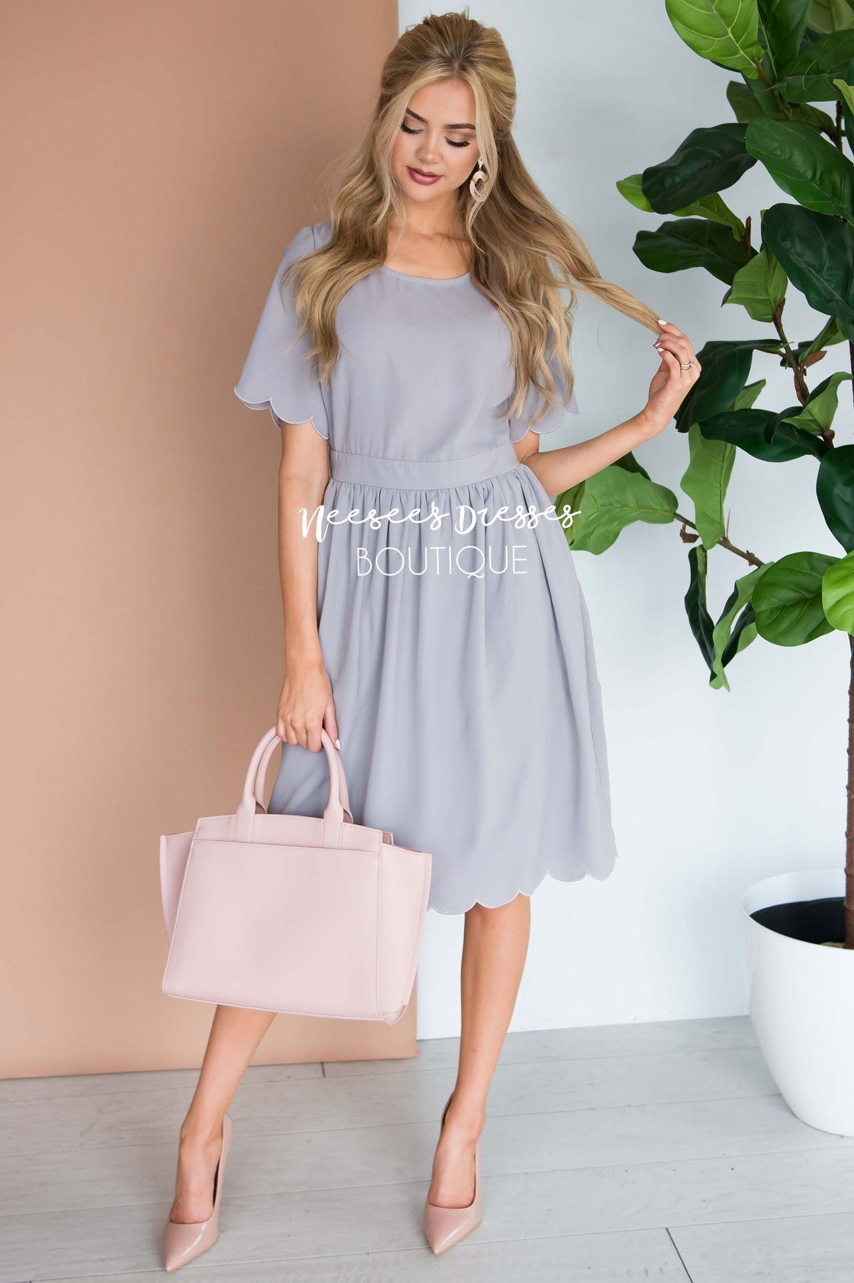 The Katrina Scallop Hem Dress