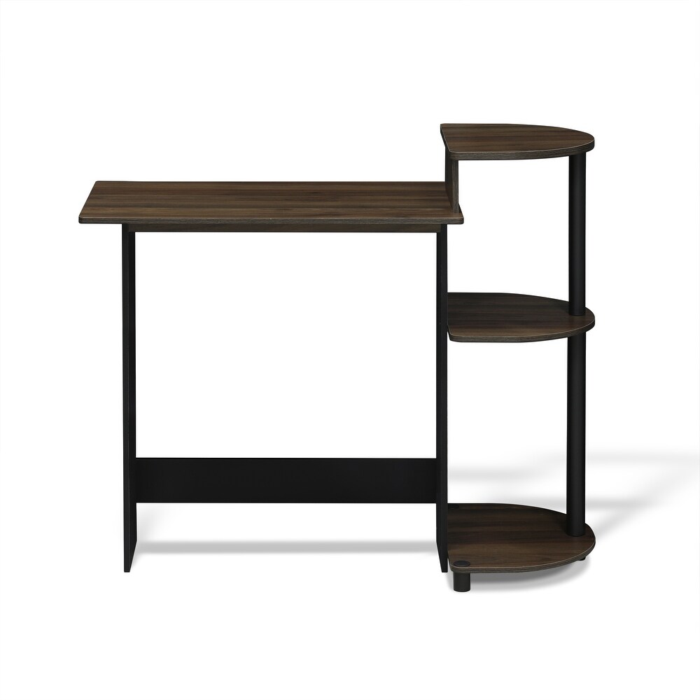 Porch   Den Baruch Compact Modern Wood Computer Desk with Shelves