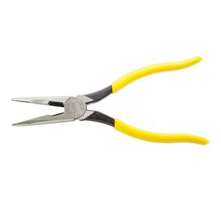 Klein Tools 8 in. Heavy-Duty Long Nose Side Cutting Pliers D203-8