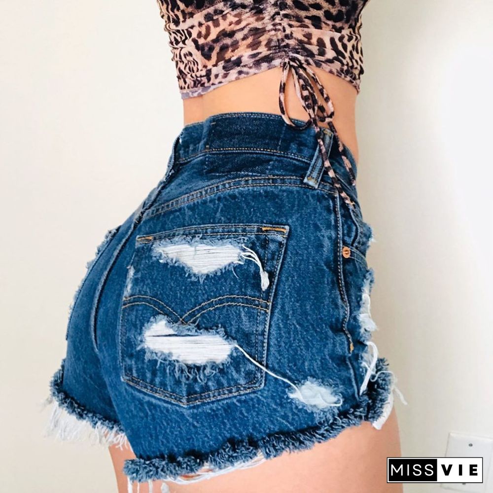 Women Make Old Denim Shorts Wq51