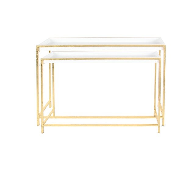 Iron Contemporary Console Table (Set of 2)