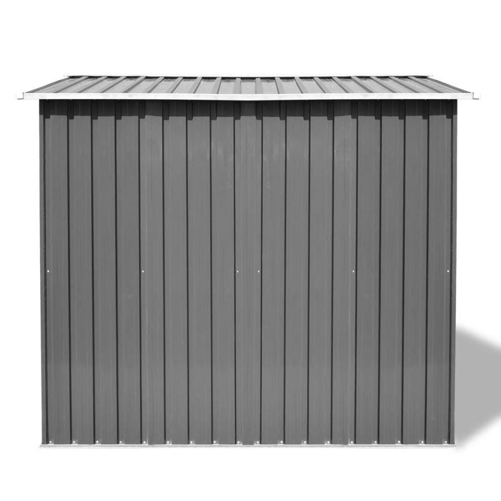 Abody Garden Storage Shed Gray Metal 101.2"x80.7"x70.1"