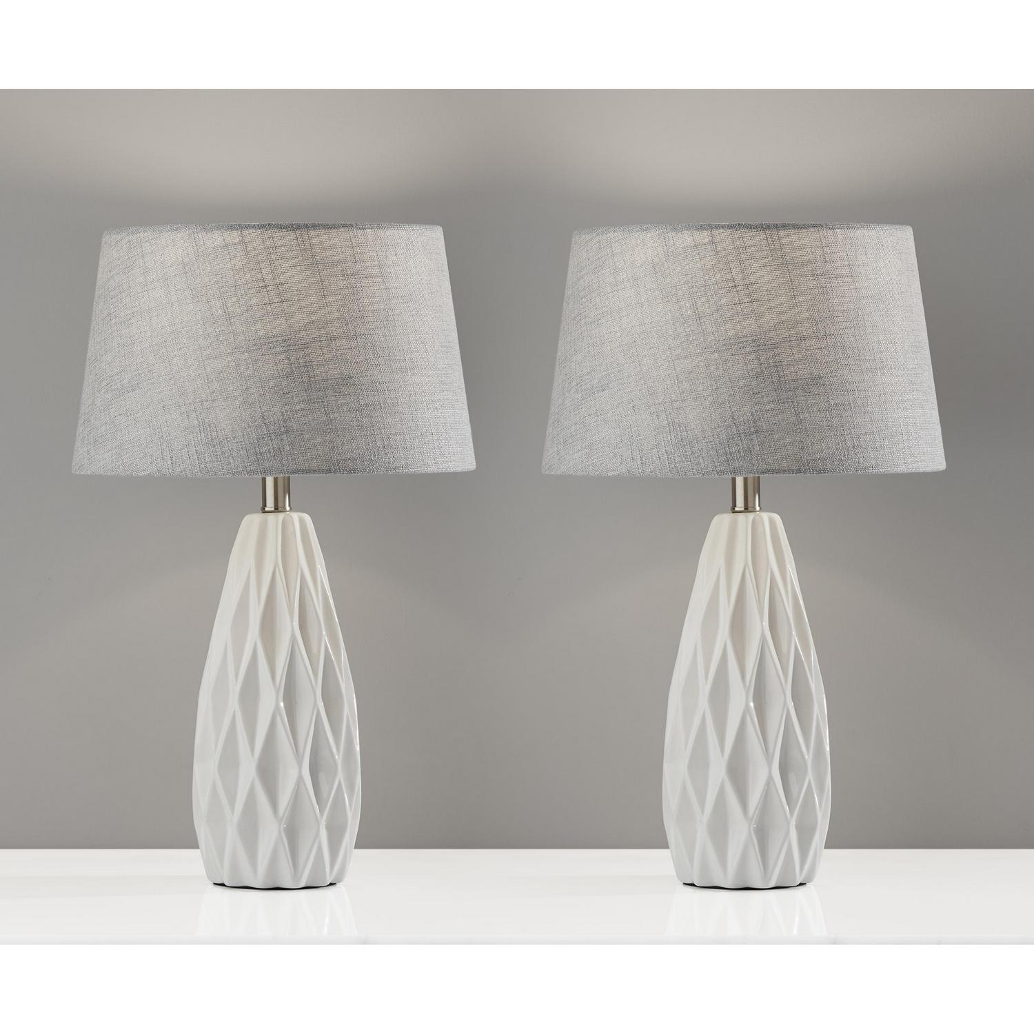 Simplee Adesso Joan 2 Pc. Table Lamp Bonus Pack