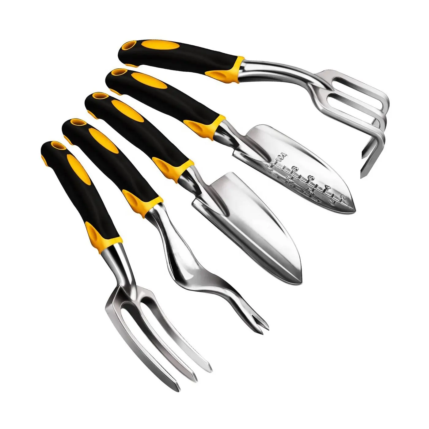 Garden Tools Set 5 PCS Heavy Duty Aluminum Garden Hand Tools Kit Floral Print Gardening Tools Gifts