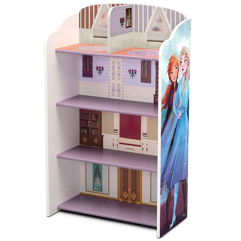 Disney's Frozen 2 Wooden Playhouse 4-Shelf Bookcase for Kids by Delta Children