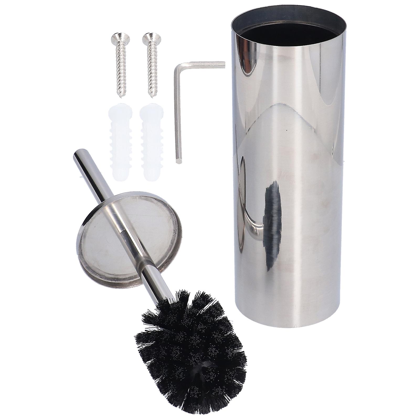 Toilet Brush With Holder Stainless Steel Long Handle Toilet Bowl Brush Soft Toilet Brush Toilet Cleaning Brush Setmirror Face