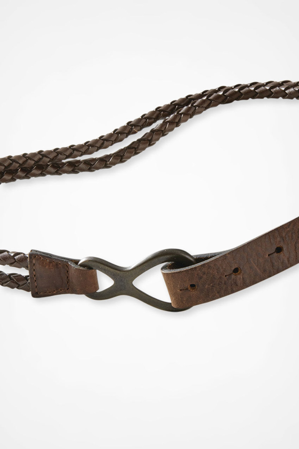 Braided Leather Sling Belt - Coldwater Creek