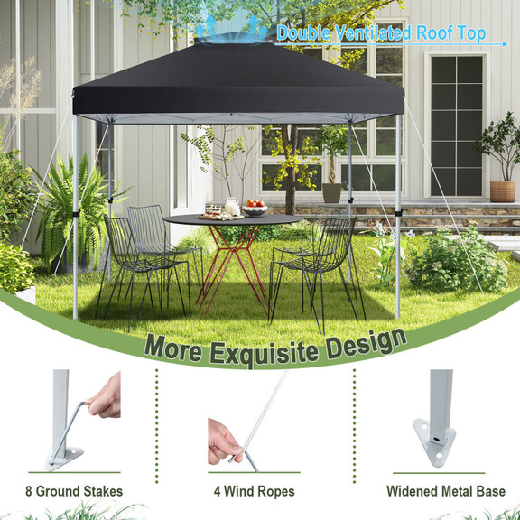 Costway 64257139 2 Tier 10 x 10 Feet Pop up Canopy...