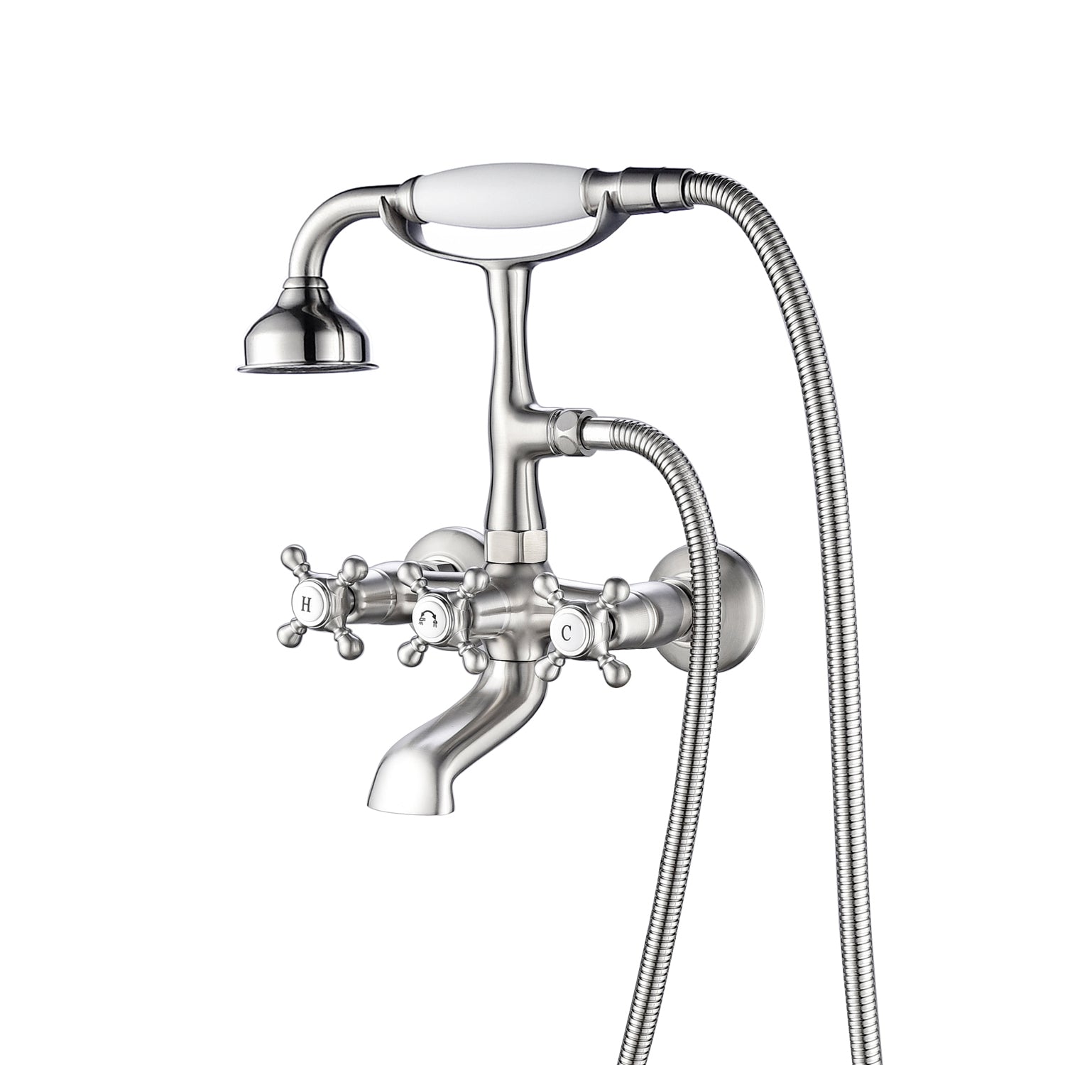 Tub Wall-Mount Filler with Diverter