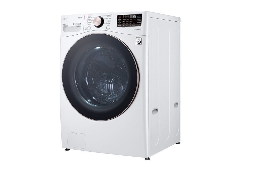 Lg WM4000HWA 4.5 Cu. Ft. Ultra Large Capacity Smart Wi-Fi Enabled Front Load Washer With Turbowash™ 360(Degree) And Built-In Intelligence