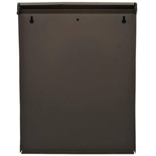 Architectural Mailboxes Designer Venetian Bronze with Satin Nickel Medium Steel Locking Wall Mount Mailbox DVKPBZ0AM