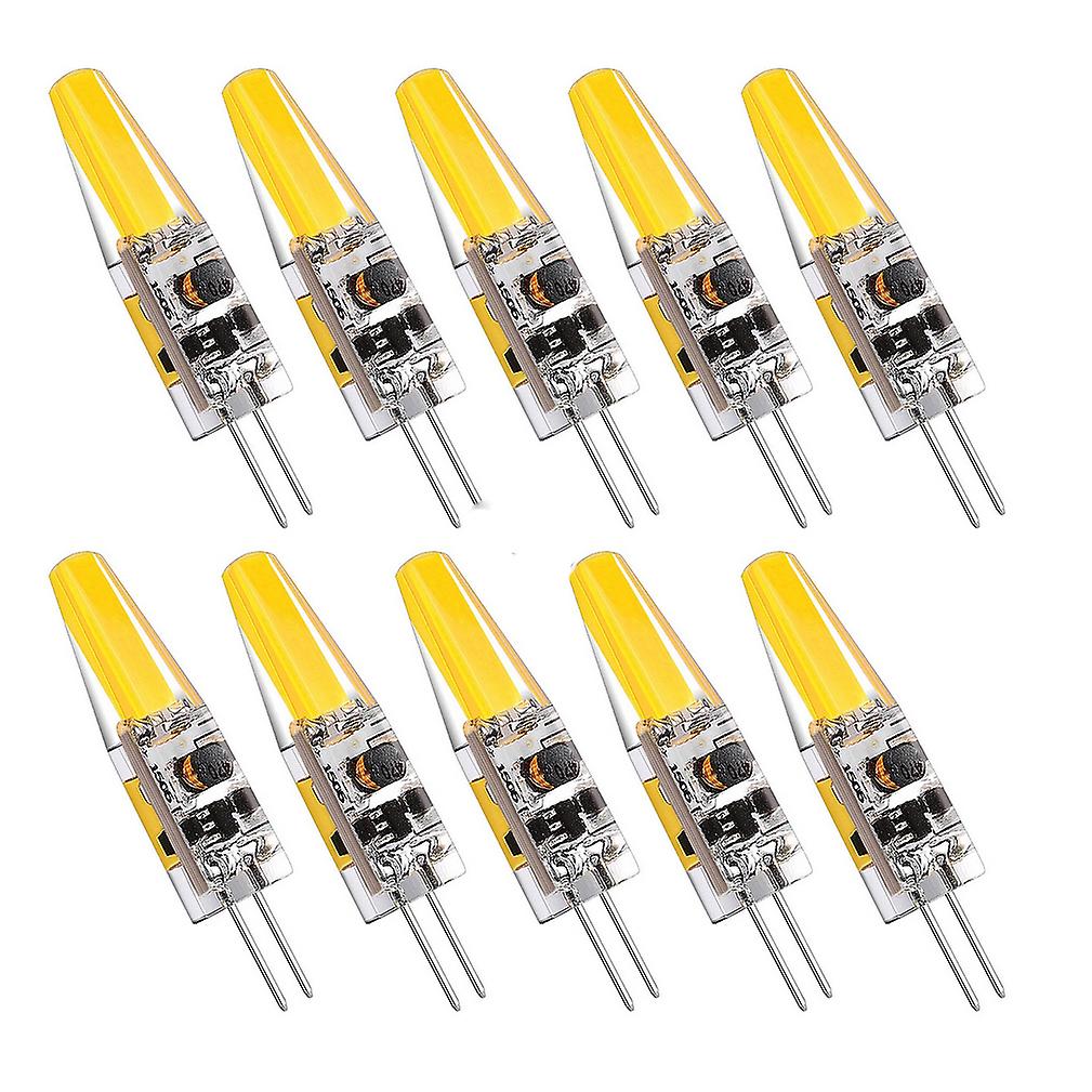 10 Pcs Dimmable Mini G4 Led Cob Lamp 6w Bulb Ac Dc 12v 220v Candle Lights Replace 30w 40w Halogen For Chandelier Spotlight