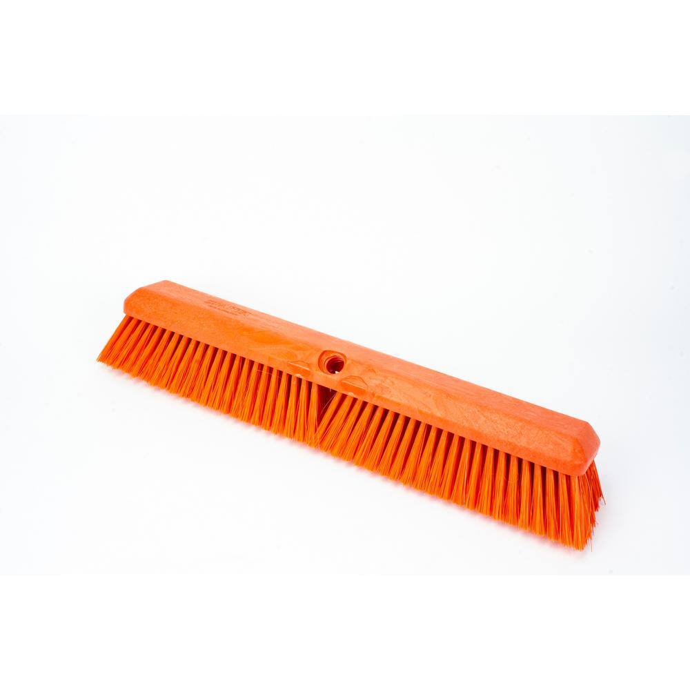 CFS Brands Sparta 18 in. Orange Polypropylene Omni Sweep Push Broom Head (12-Pack) 41890EC24