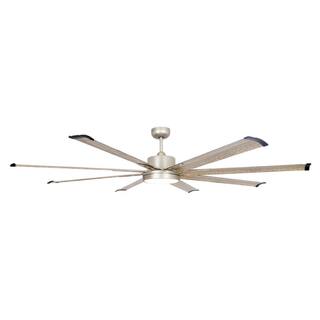 Parrot Uncle Bankston 72 in. Integrated LED Brushed Nickel Ceiling Fan with Light and Remote Control F8220110V