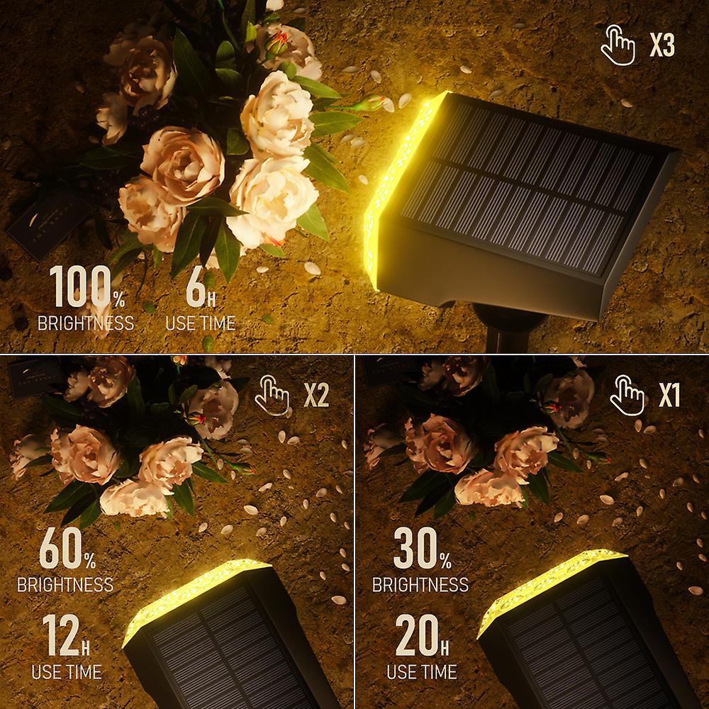 92 Led Outdoor Solar Lawn Light Landscape Spotlight Ip67 Waterproof