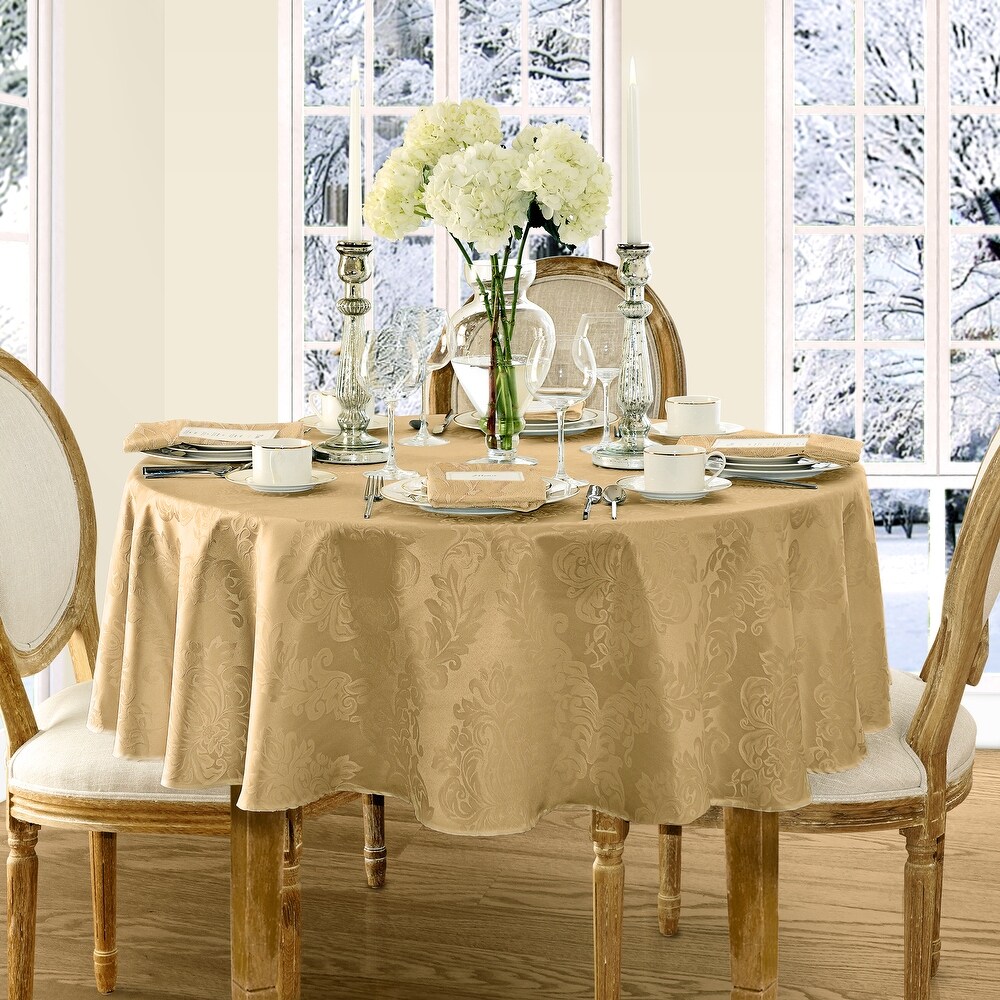 Elrene Barcelona Damask Elegant Fabric Tablecloth