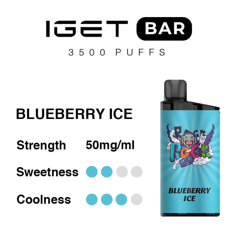 Blueberry Ice – IGET Bar 3500 Puffs