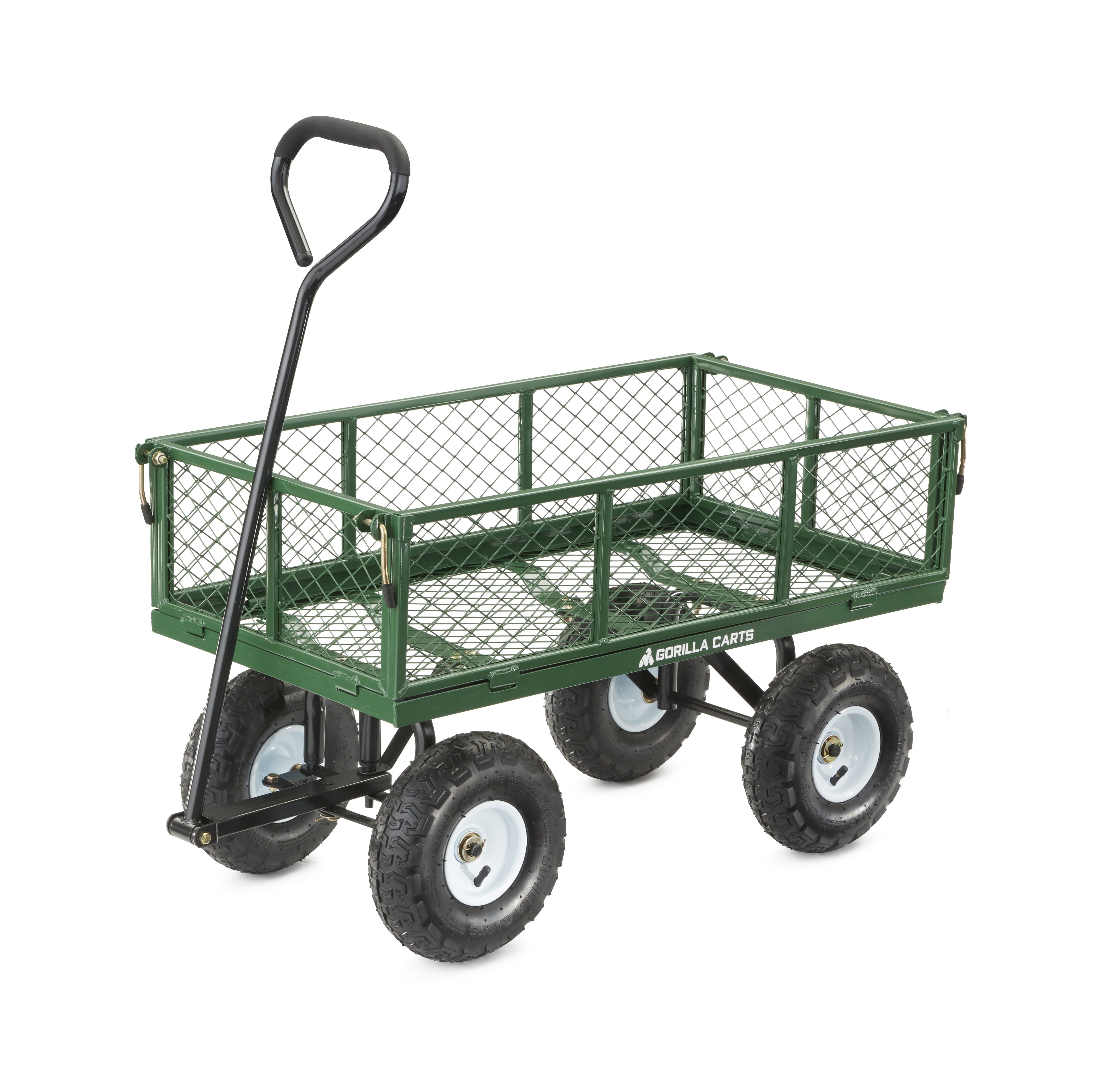 Gorilla Carts GOR400 400-lb. Steel Mesh Garden Cart with 10