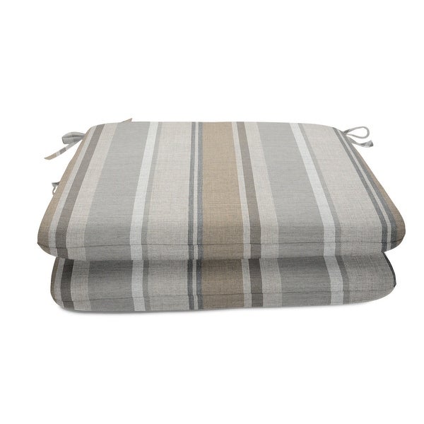 20 inch square Sunbrella stripe seat pad (2 pack) - 20