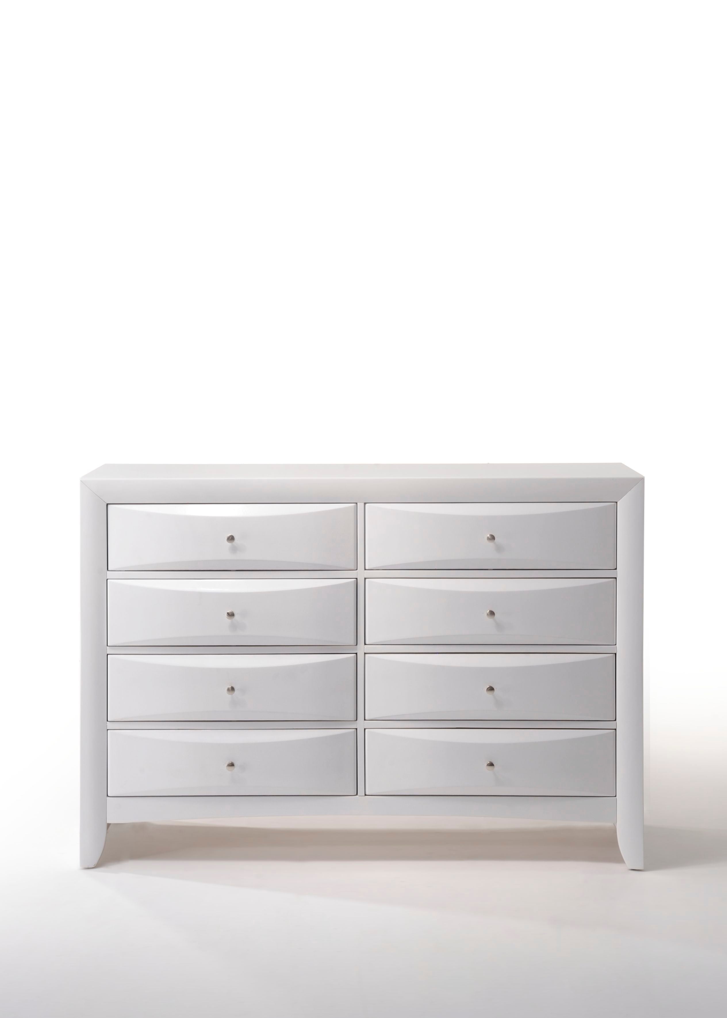 Acme Furniture Ireland White Dresser with Eight Drawers