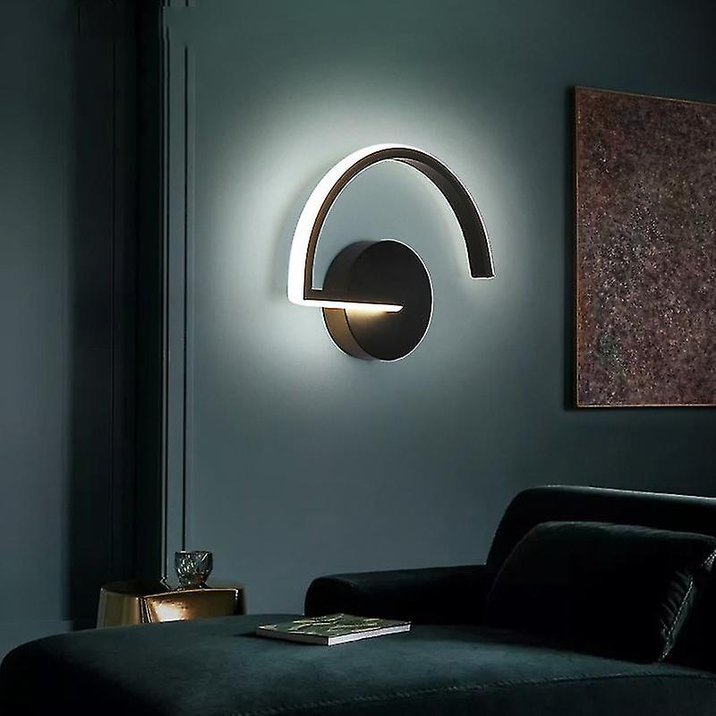 3 Tone Temperature Wall Lights Modern Led Bedroom Light 15w Hotel Decoration Lamp Art Semicircle Li