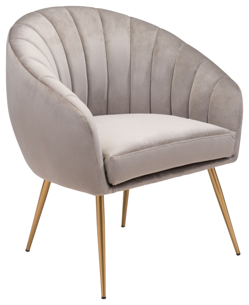 Max Accent Chair Gray   Modern   Armchairs And Accent Chairs   by Sideboards and Things  Houzz