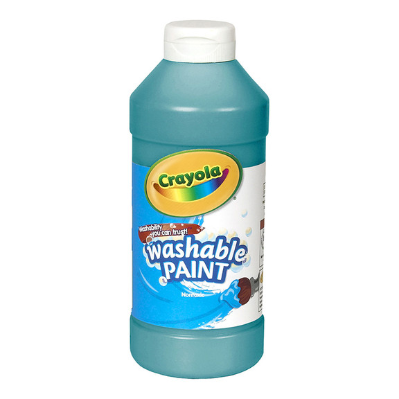 Crayola BIN201648 Washable 16Oz Turquoise Paint