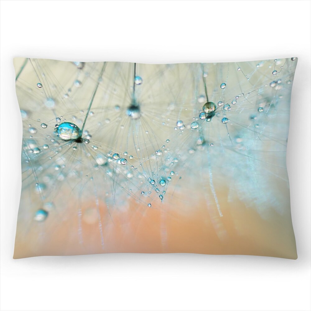 Droplets Of Aqua   Decorative Throw Pillow