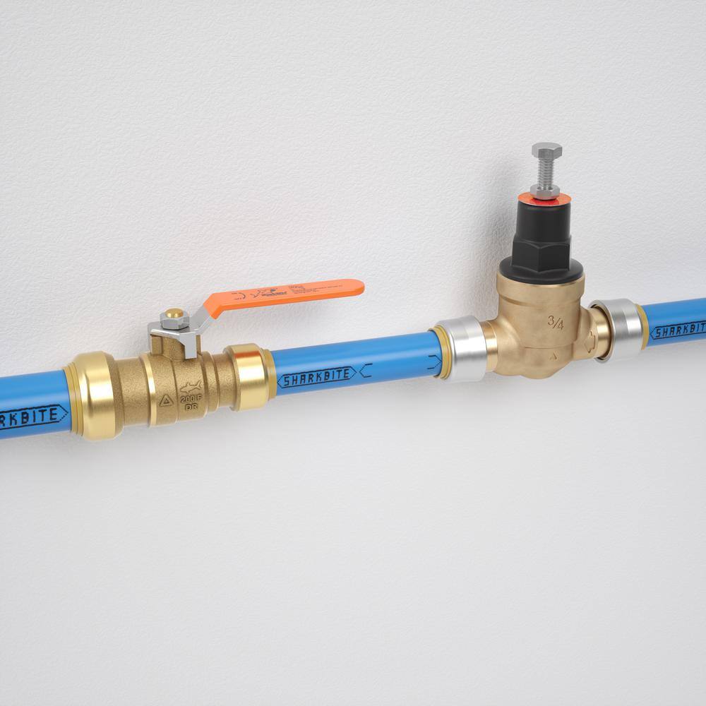 SharkBite 1 in. x 34 in. Push-to-Connect Reducing Brass Ball Valve 22993LF