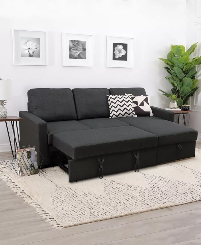 Abbyson Living Newton 2 Piece Storage Sofa Bed Sectional