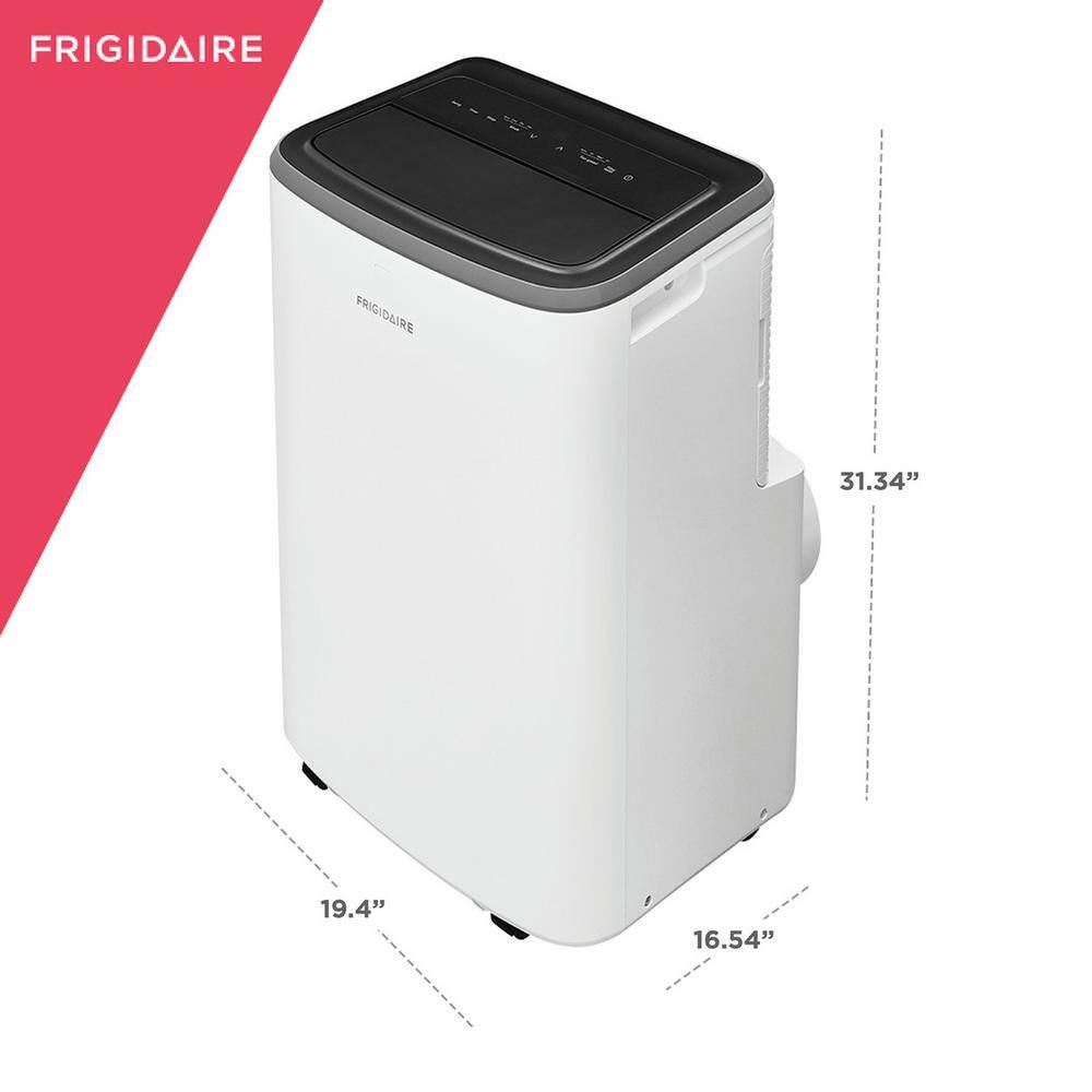 Frigidaire 14000 BTU HeatCool Portable Room Air Conditioner with Dehumidifier in White FHPH142AC1