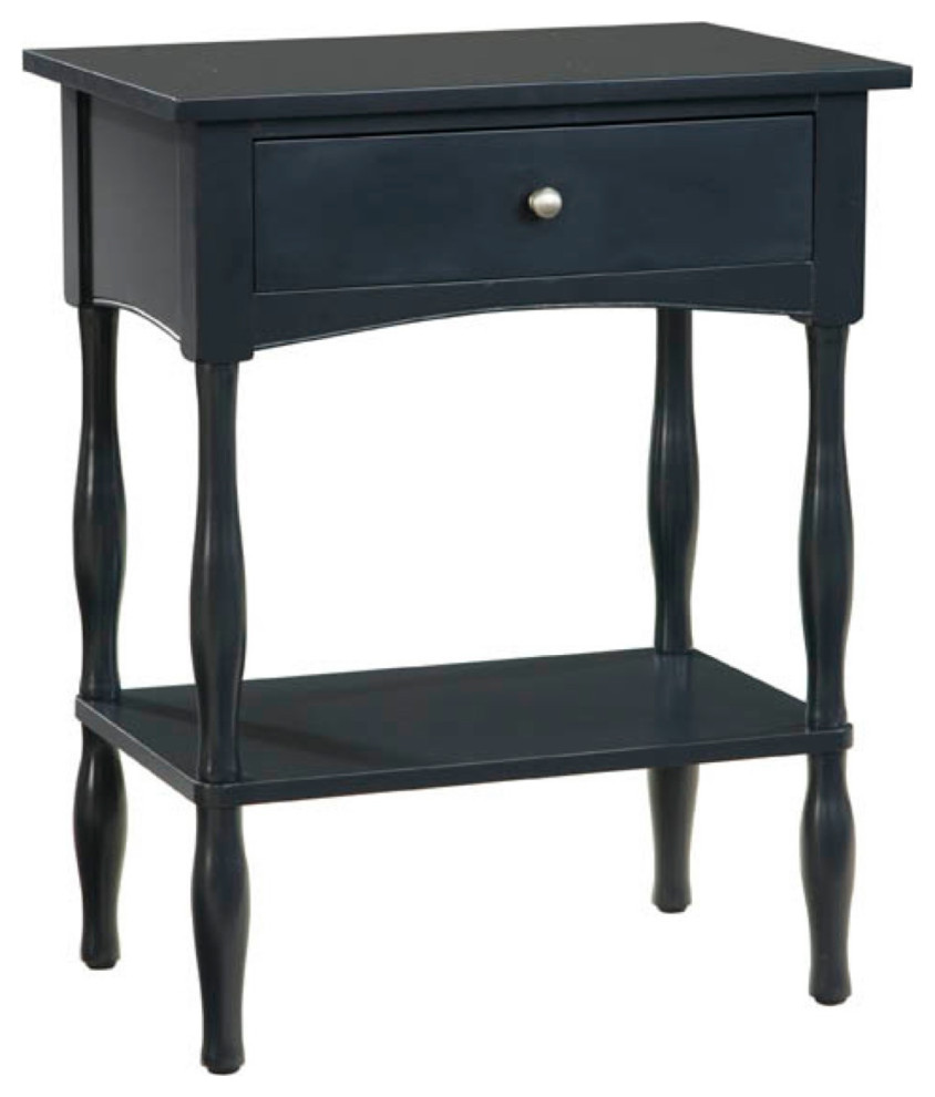 Shaker Cottage End Table  Charcoal Gray   Traditional   Side Tables And End Tables   by Trademark Global  Houzz