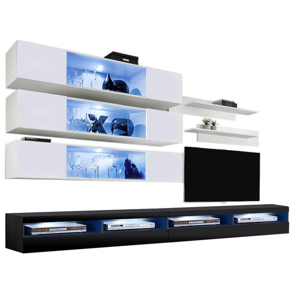 Fly J3 35TV Wall Mounted Floating Modern Entertainment Center