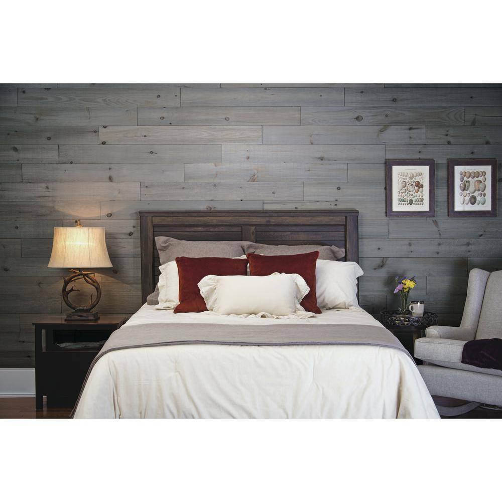 38 in. x 5-12 in. x 47-12 in. Barn Board Gray Planking 8203802