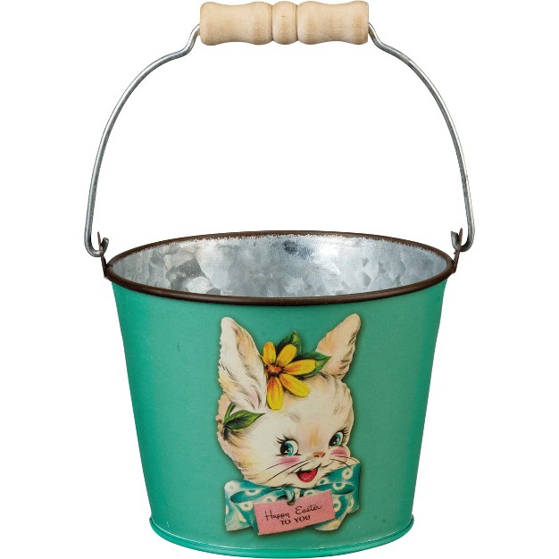 Primitives By Kathy Happy Easter Decorative Bucket Set Of 5