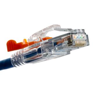 NTW 3 ft. Lockable CAT6 Patented net-Lock Network RJ45 Patch Cable and Snagless Blue NL-U6K-003BL