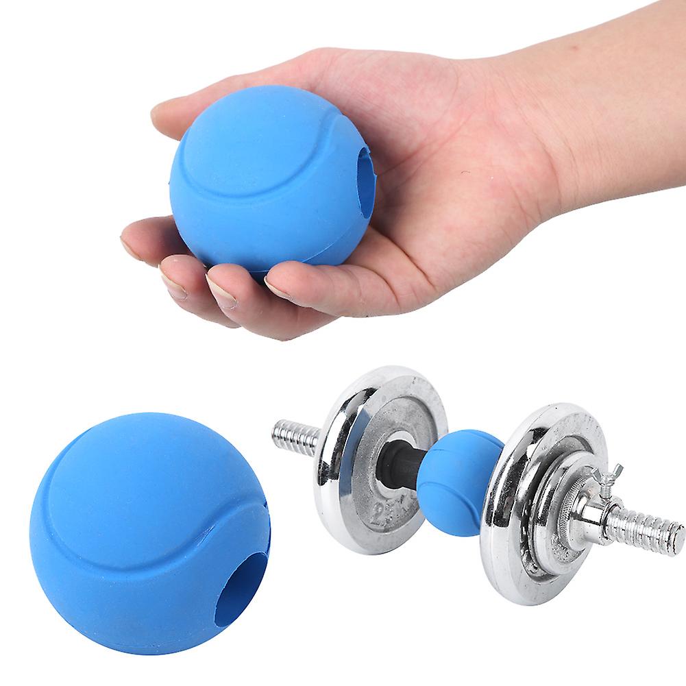 Silicone Round Barbell Grips Bar Dumbbell Adapter Balls Hand Wrap For Fitness Sports Trainingbarbell Grips