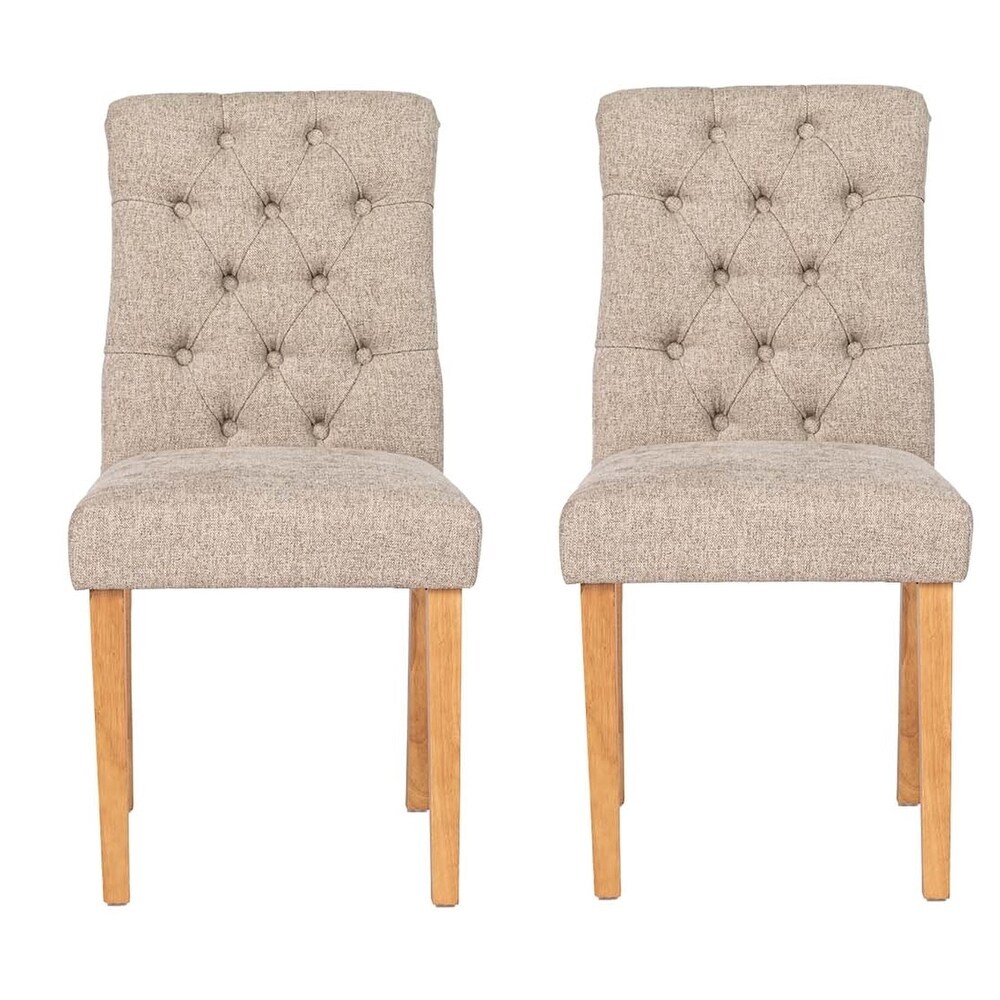 Homylin Upholstered Tufted Dining Chair (Set of 2)